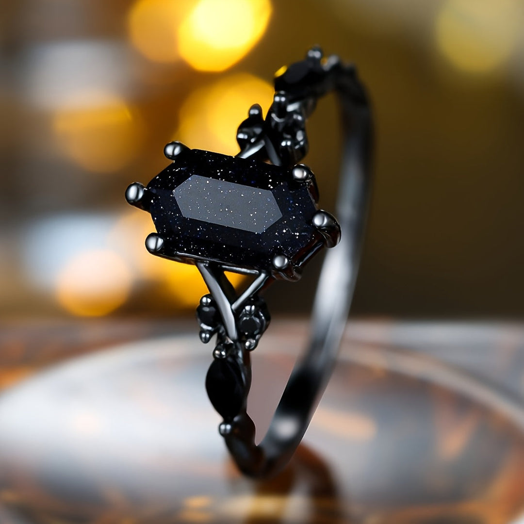 Bague en Cristal de Luxe Minuit
