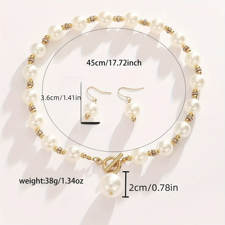 Ensemble de Collier en Perles Épaisses