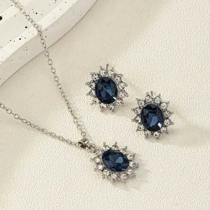 Katya Azuryn Jewellery Set | White Gold