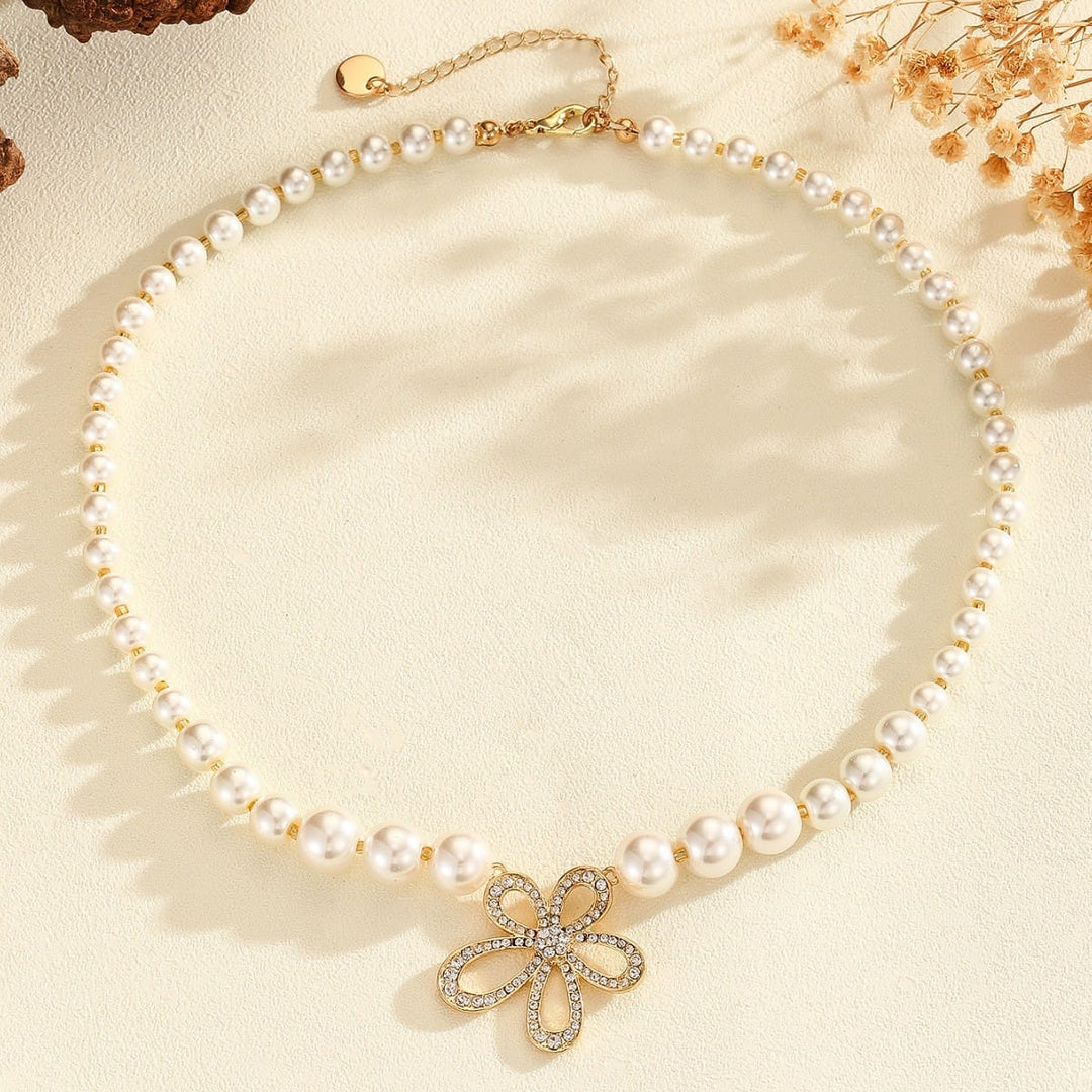 Collier en Perles Charm Floral