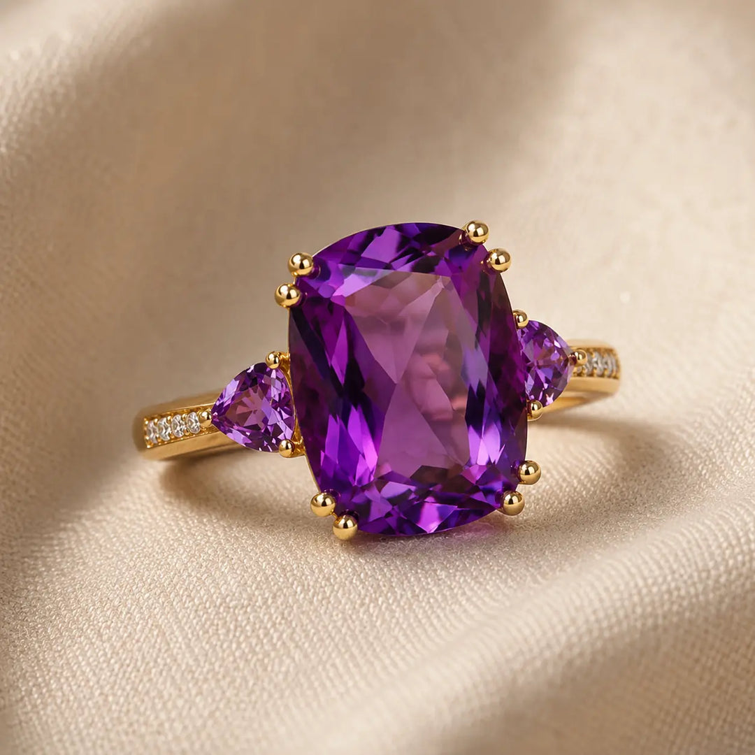 Bague en or ornée d&