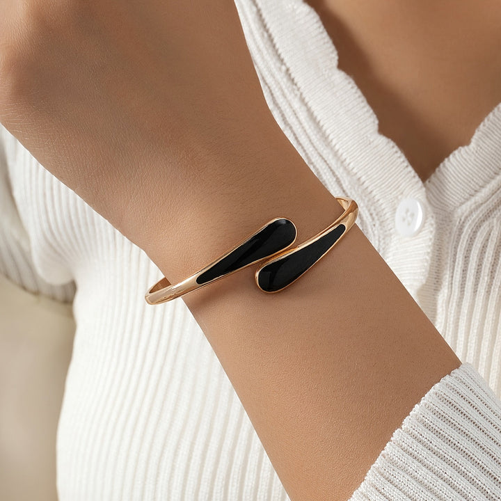 Bracelet en Émail en Forme de Goutte