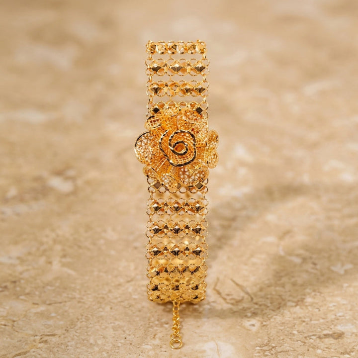 Bracelet de Luxe Fleur Rose
