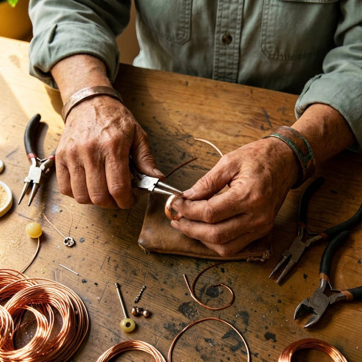 Bague en cuivre épurée d&