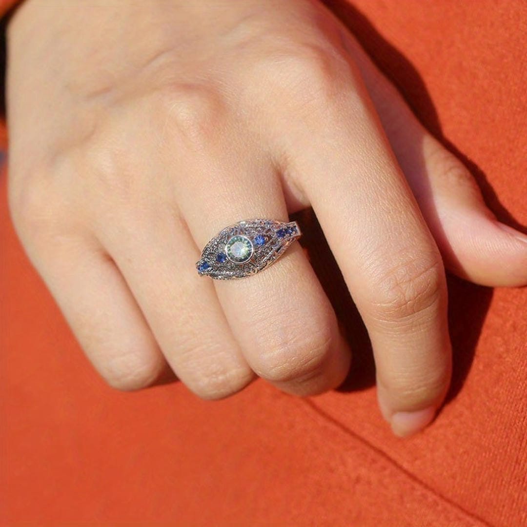 Bague Windsor Azure en Zircon Cubique
