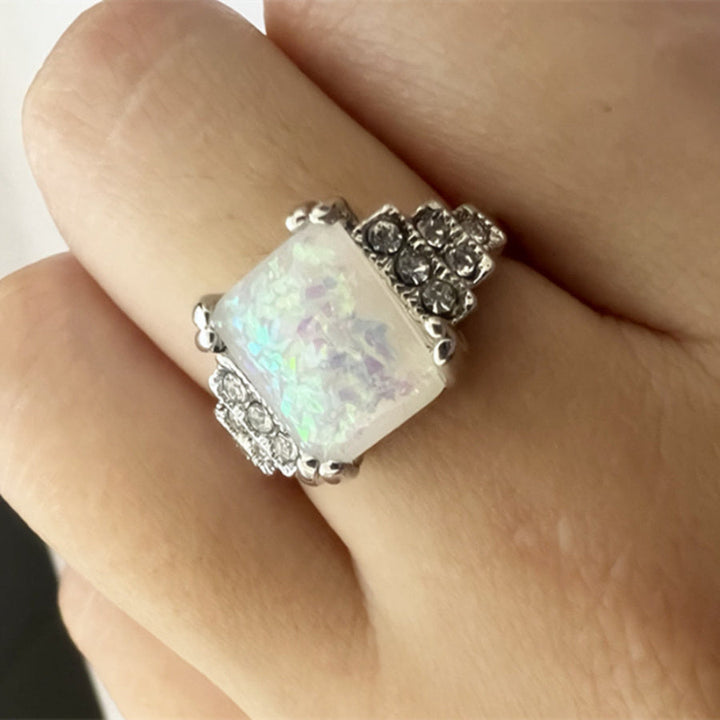 Bague Vintage Art Déco en Opale