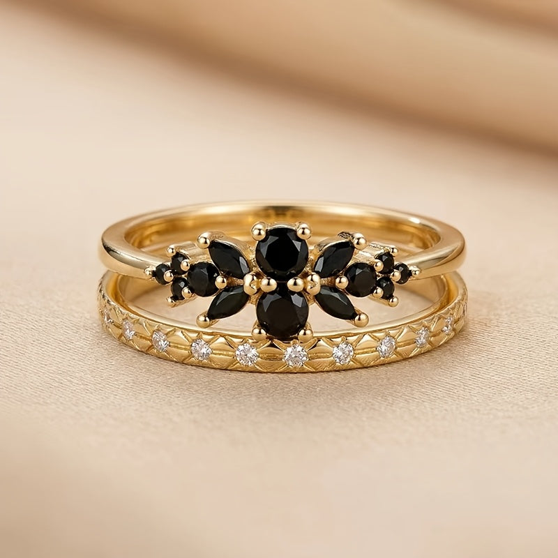Bagues Minimalistes en Onyx