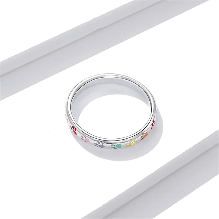 Bague en Argent Sterling au Design de Patte
