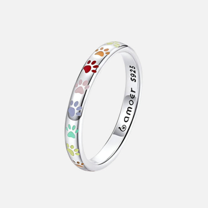 Bague en Argent Sterling au Design de Patte