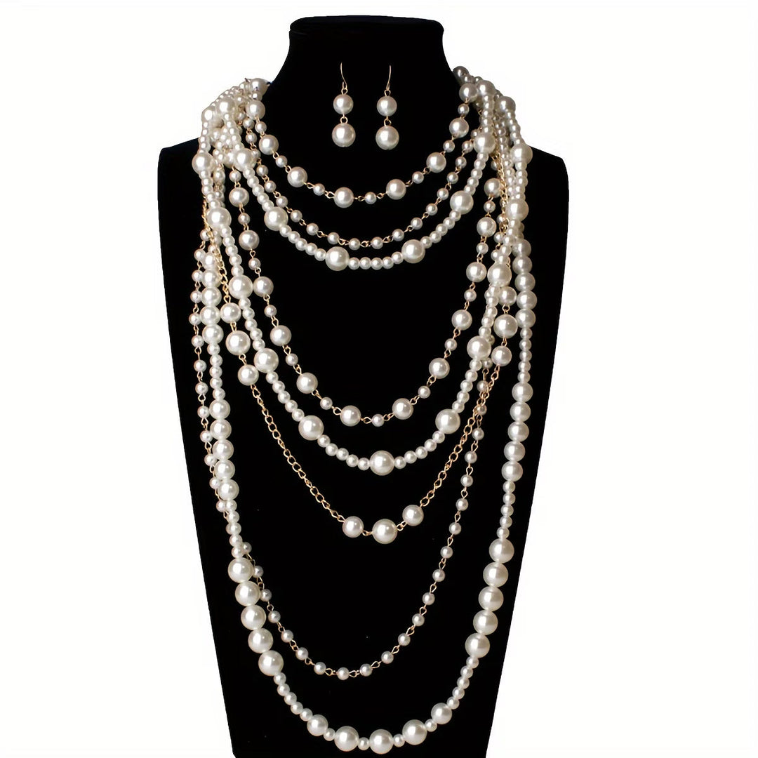 Ensemble de bijoux Boho à perles multi-couches