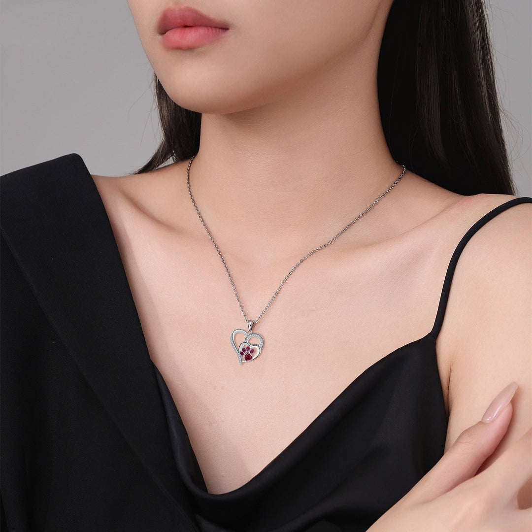 Collier Élégant Empreinte de Patte