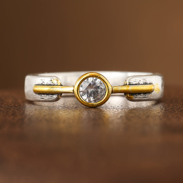 Bague Minimaliste en Zirconia