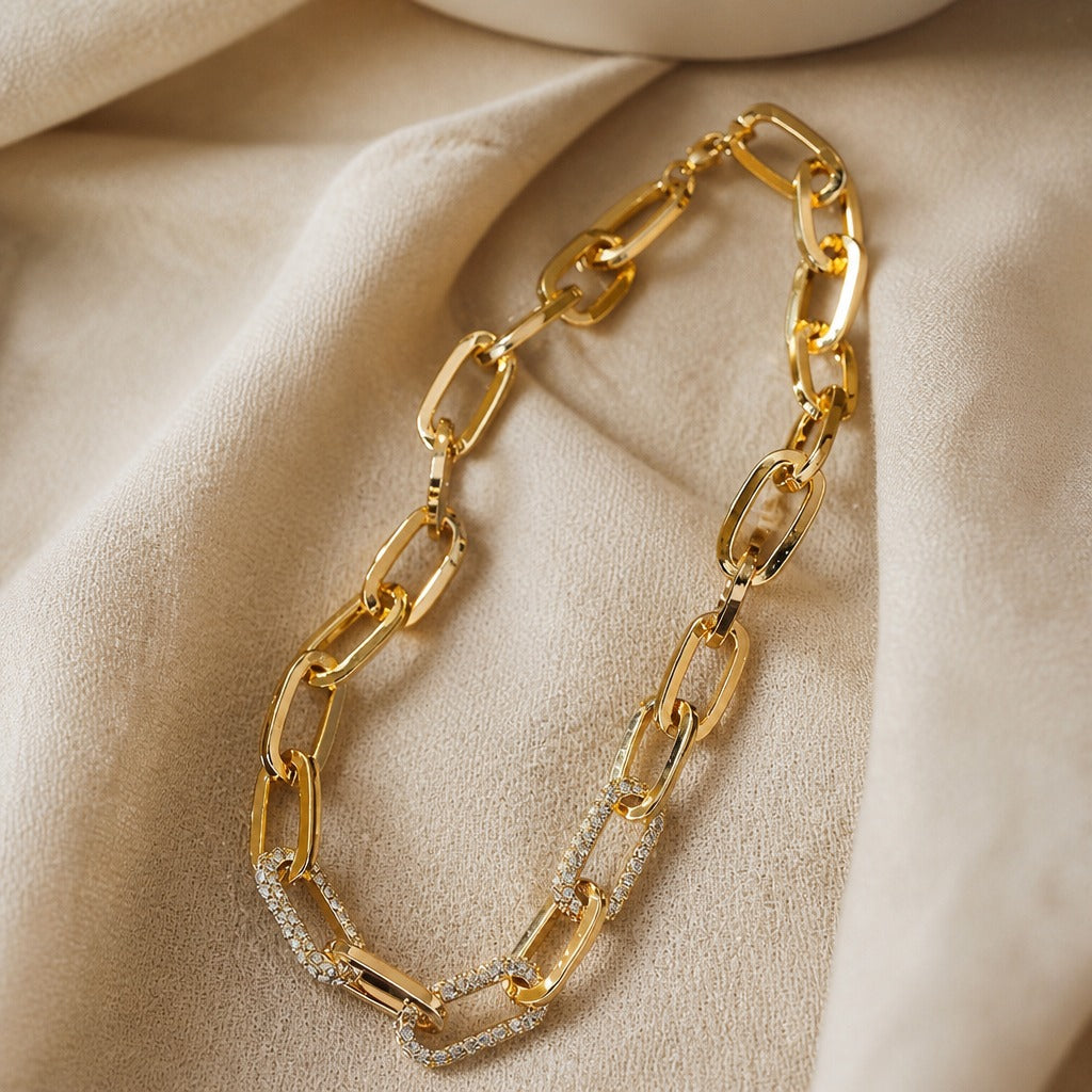 Collier en or plaqué doré