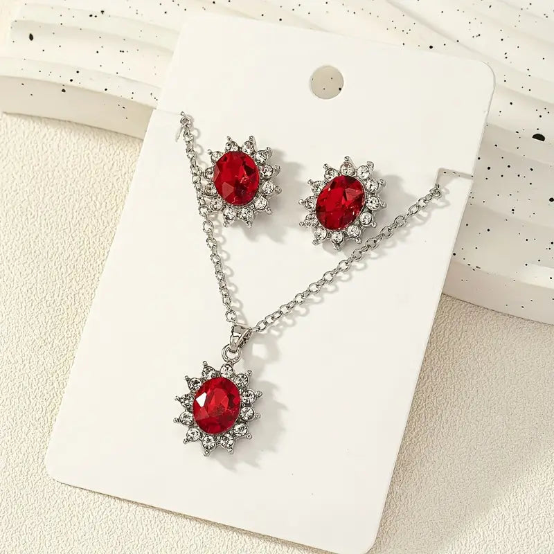 Katya Ruberyn Jewellery Set | White Gold