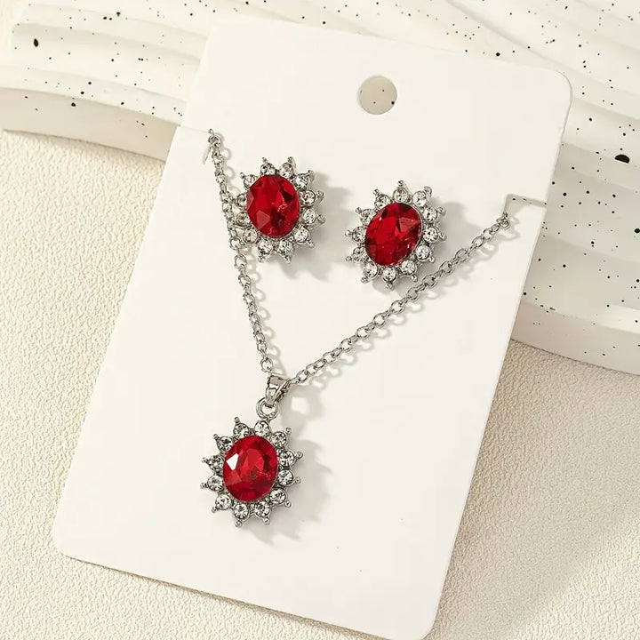 Katya Ruberyn Jewellery Set | White Gold