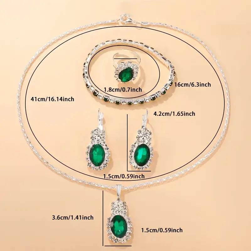 Seloria Grevalyn Jewellery Set | White Gold