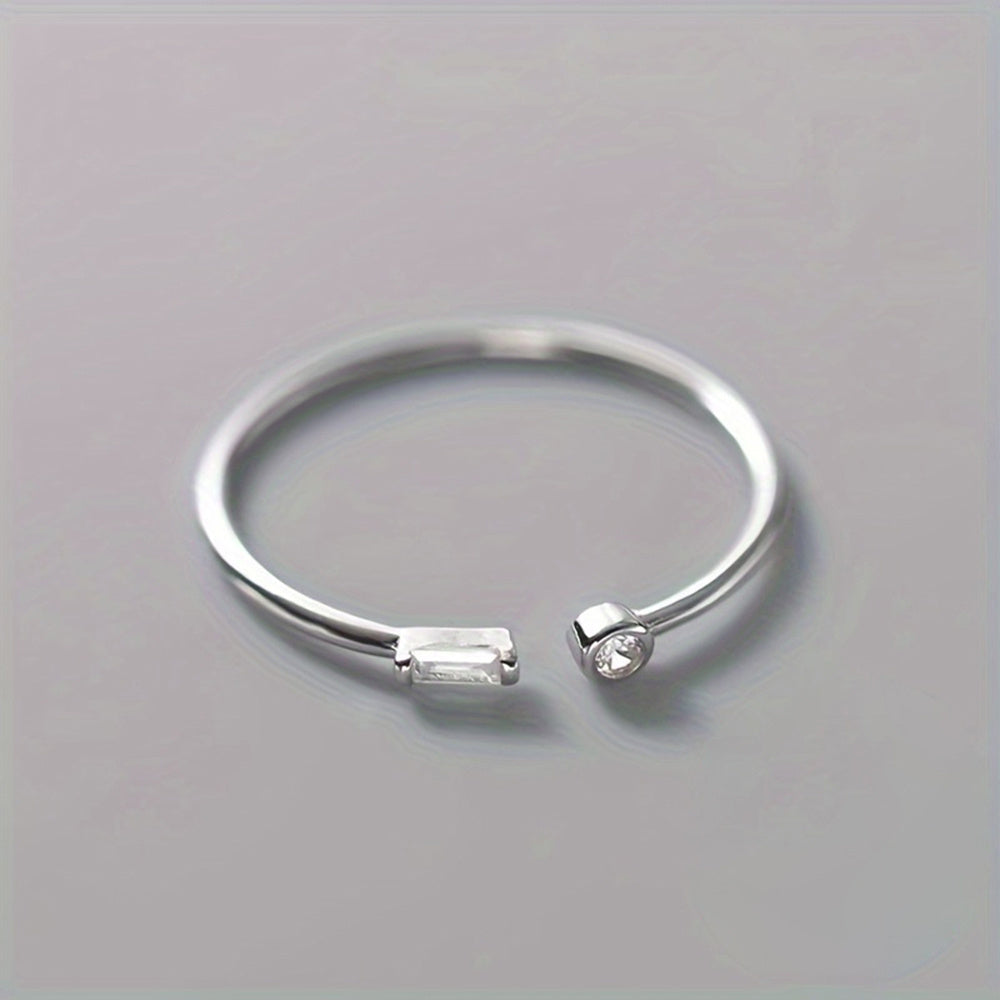 Bague Minimaliste en Zirconia