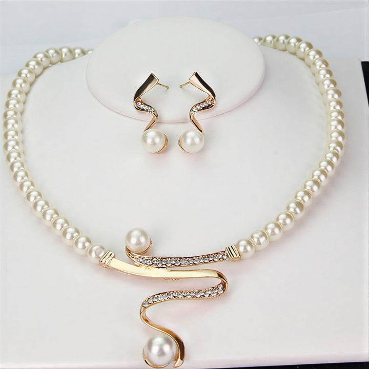 Ensemble Élégant de Bijoux en Perles