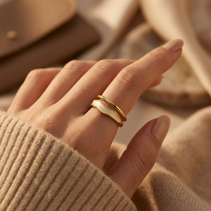 Sculptural Gold Ring