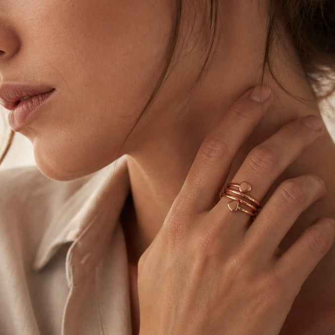 Bague en cuivre emblématique Haven