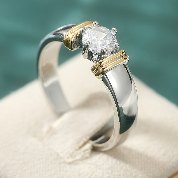 Bague de Luxe en Zirconium Incrusté