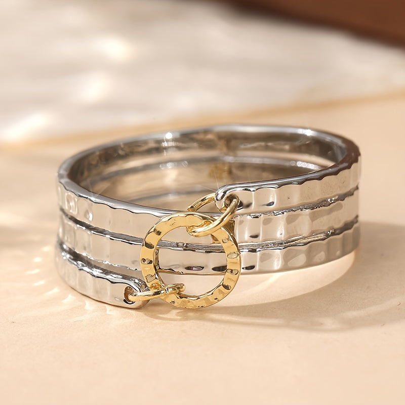 Bague Creuse à Multi-Couches