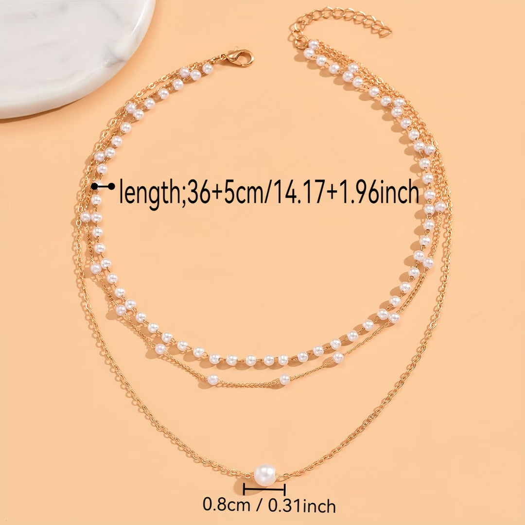 Le Collier Superposé Trinity Pearl
