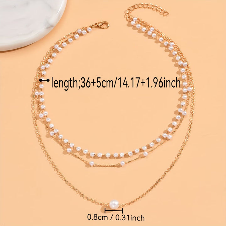 Le Collier Superposé Trinity Pearl