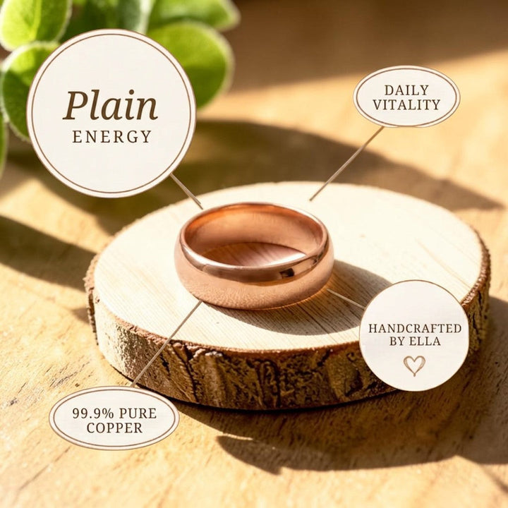Bague en cuivre épurée d&
