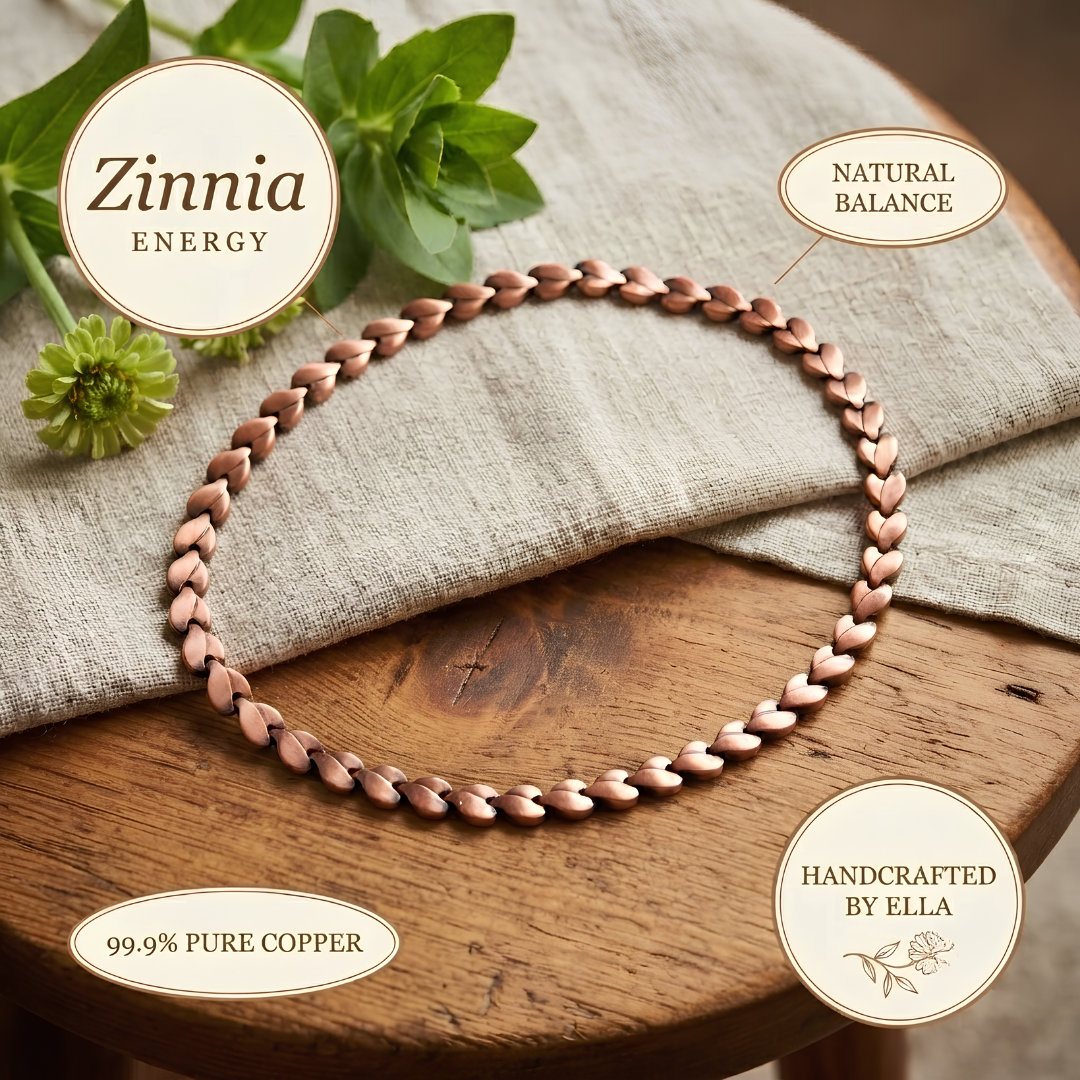 Collier Zinnia en Cuivre d&
