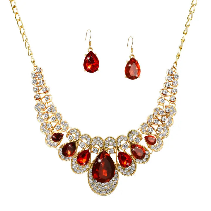 Maevina Crimselle Jewellery Set | Gold