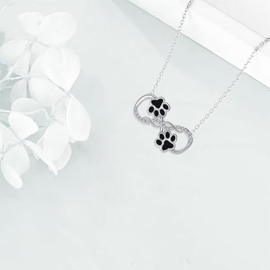 Collier Pendentif Infini en Zirconium
