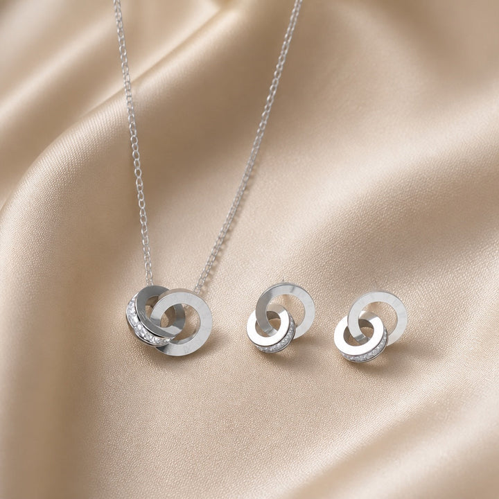Ensemble Infini en Or Blanc
