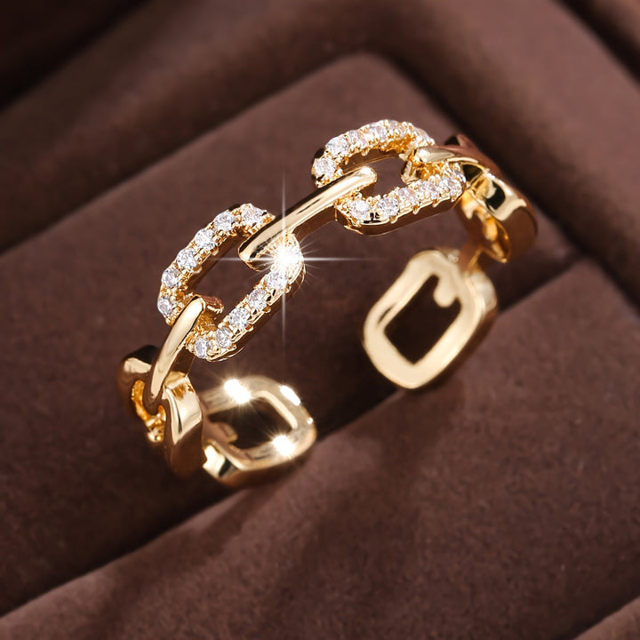 Bague en Or Blanc avec Zircon Cubique Brillant