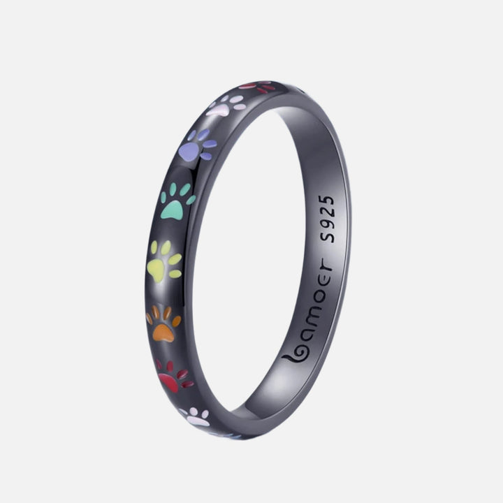 Bague en Argent Sterling au Design de Patte