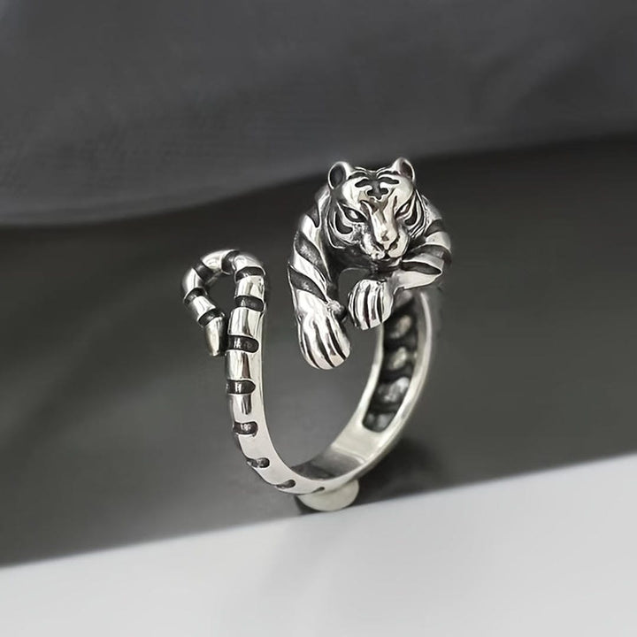 Bague Ajustable Étreinte de Tigre