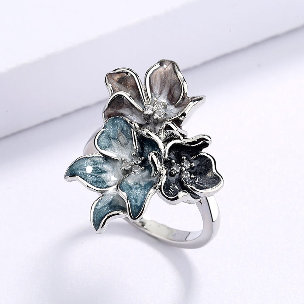 Bague Fleur de Jardin au Clair de Lune