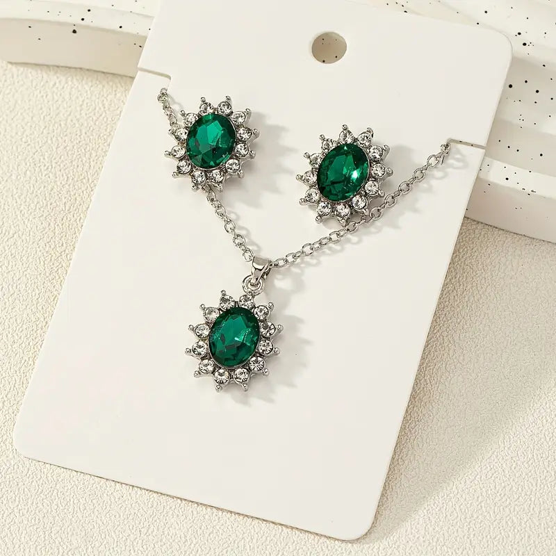 Ensemble de Bijoux Katya Smeryn | Or Blanc