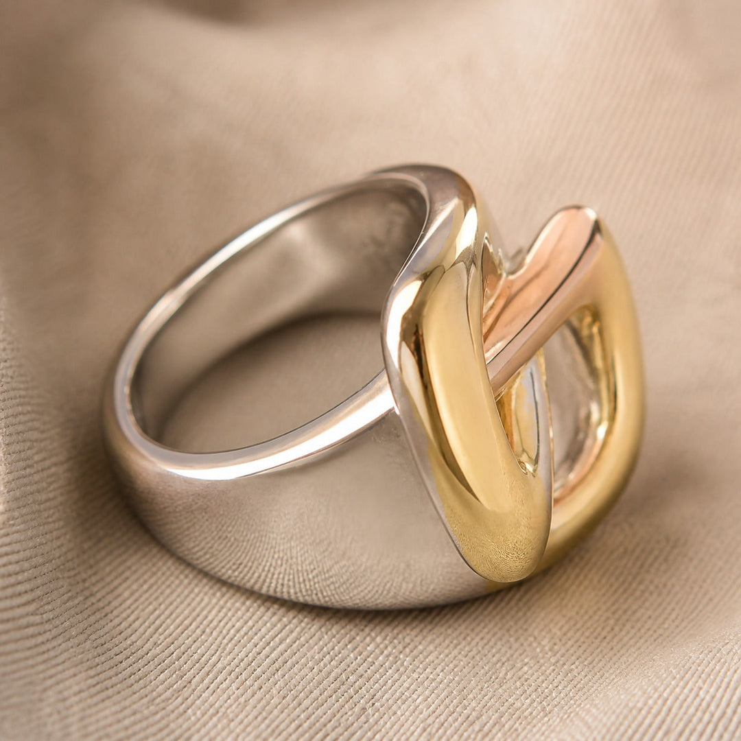 Bague Sculptée Déclaration Trinity