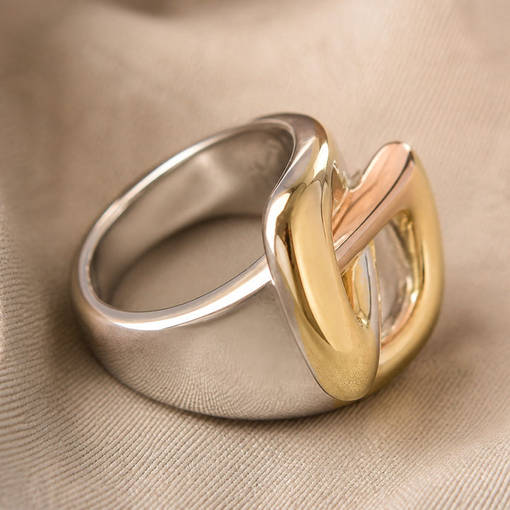 Bague Sculptée Déclaration Trinity