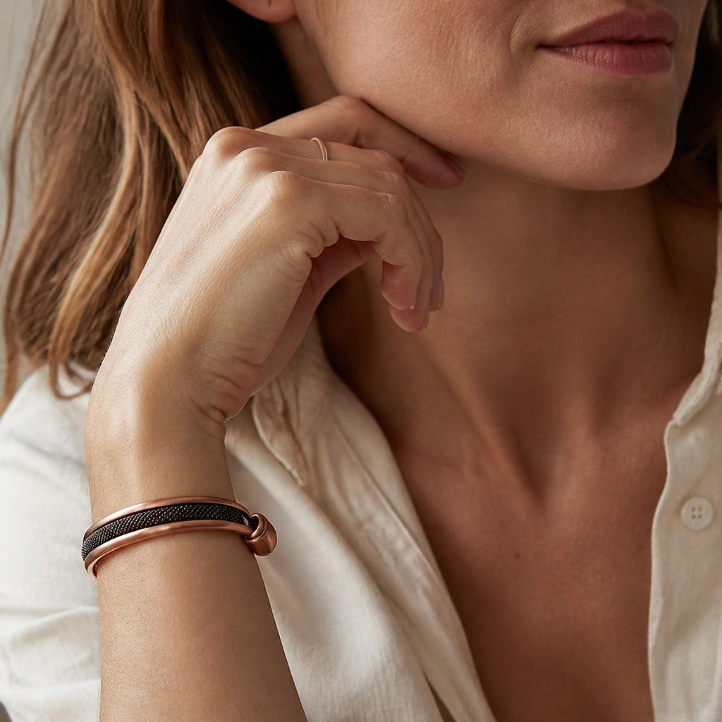 Bracelet en cuivre ancien Cairn