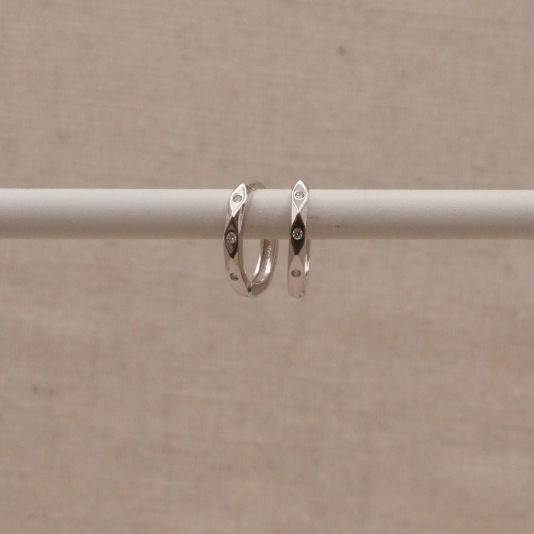 Créoles Huggie Marquise en Argent Sterling