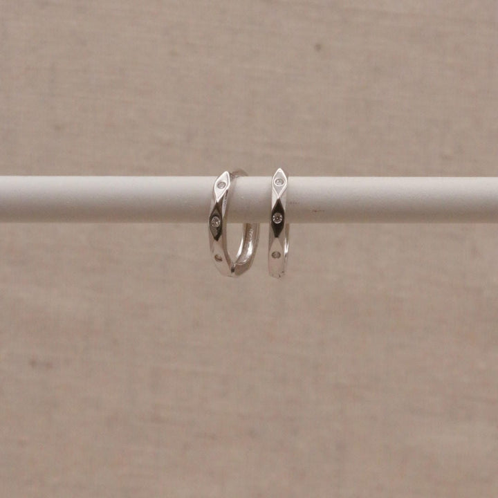 Créoles Huggie Marquise en Argent Sterling