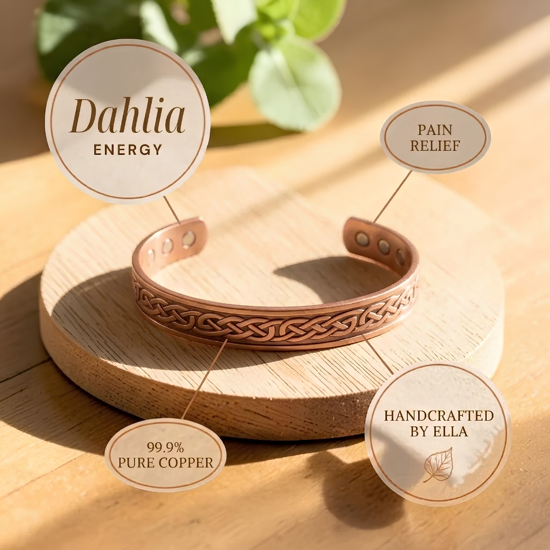 Bracelet en cuivre Dahlia par Ella