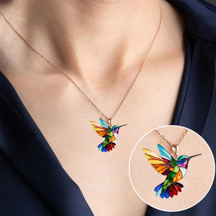 Collier Colibri Multicolore