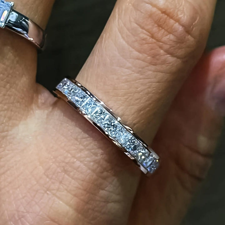 Bague Éternité en Titane Princesse