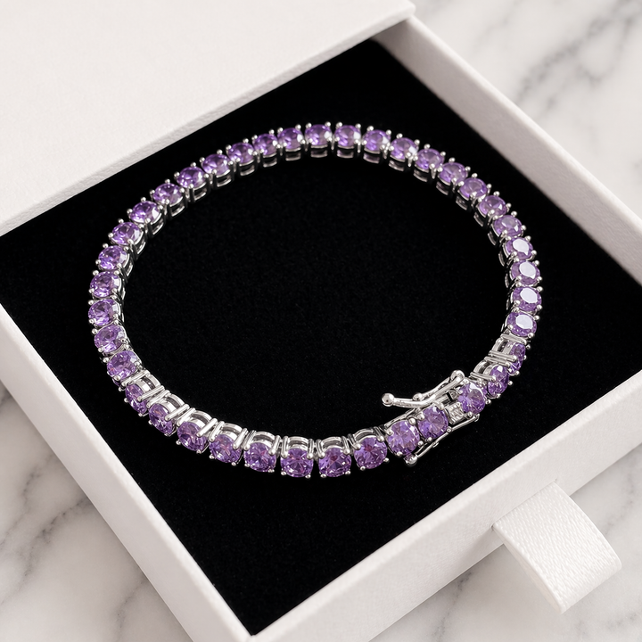 Bracelet de tennis en cristal d&