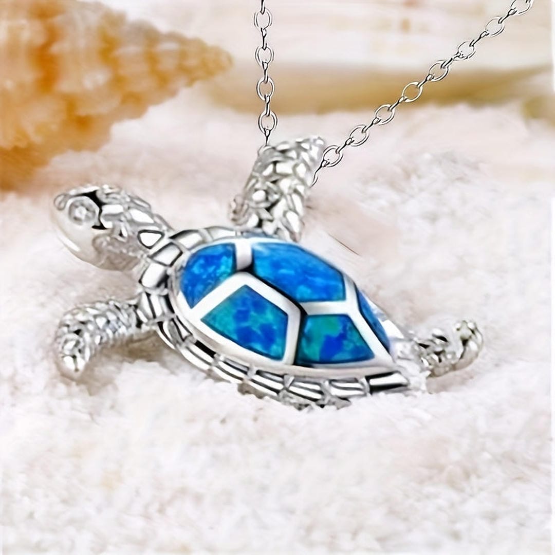 Collier Pendentif Tortue Éclatante