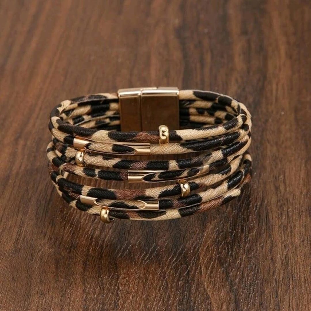 Bracelet Enveloppant Multicouche Largeau Boho