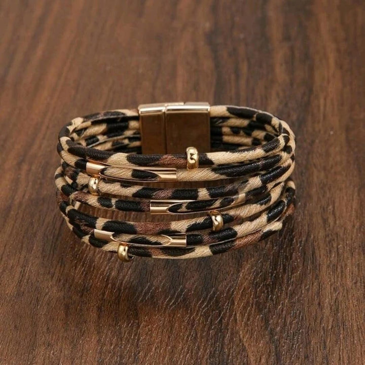 Bracelet Enveloppant Multicouche Largeau Boho